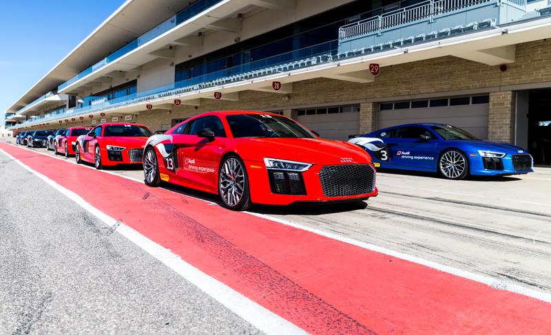 Illustration for article titled The Audi Driving Experience Lets You Blast Around An F1 Track In Someone Else's R8